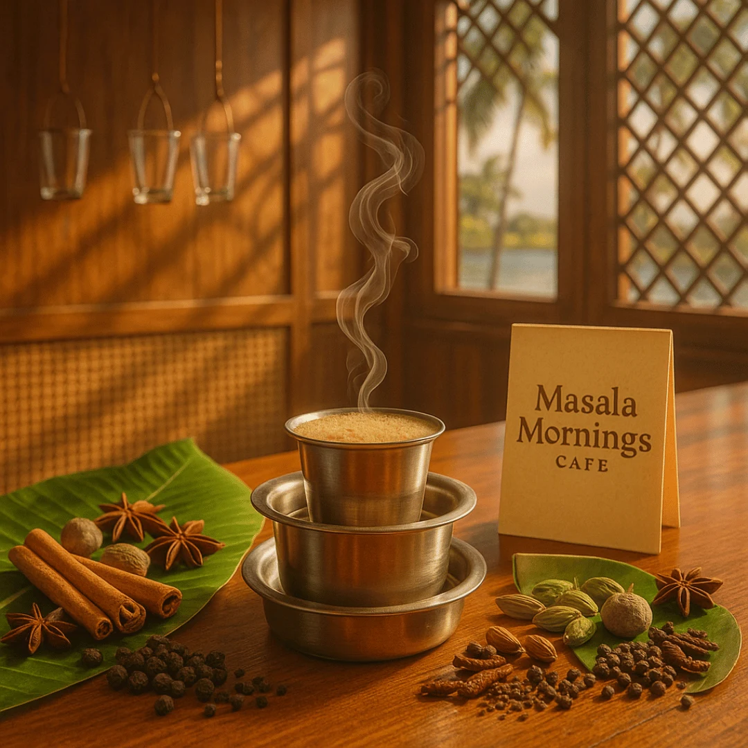 Masala Mornings Café – Kerala café branding preview