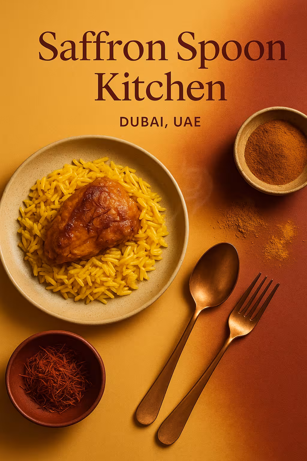 Saffron Spoon Kitchen brand visual